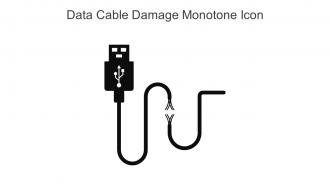 Data Cable Damage Monotone Icon In Powerpoint Pptx Png And Editable Eps Format