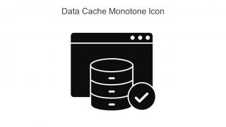 Data Cache Monotone Icon In Powerpoint Pptx Png And Editable Eps Format