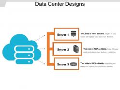 Data center designs ppt infographics