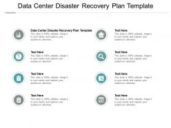 Data center disaster recovery plan template ppt powerpoint presentation infographics background cpb