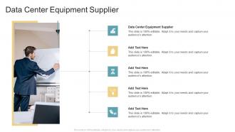 Data Center Equipment Supplier In Powerpoint And Google Slides Cpb