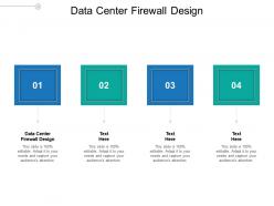 Data center firewall design ppt powerpoint presentation summary icon cpb