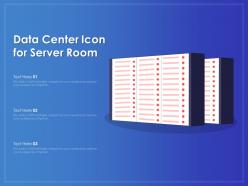 Data center icon for server room