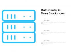 Data center in three stacks icon