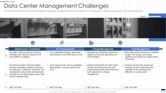 Data center management challenges data center it ppt powerpoint presentation infographic