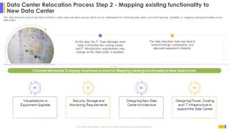 Data Center Relocation Process Step 2 Mapping Existing Data Center Relocation For IT Systems