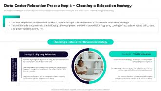 Data Center Relocation Process Step 3 Choosing A Relocation Strategy Ppt Slides Background Images