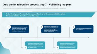 Data Center Relocation Process Step 7 Validating The Plan Costs And Benefits Of Data Center Deployment