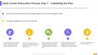 Data Center Relocation Process Step 7 Validating The Plan Data Center Relocation For IT Systems