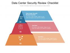 Data center security review checklist ppt powerpoint presentation inspiration cpb