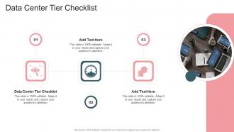 Data Center Tier Checklist In Powerpoint And Google Slides Cpb