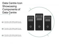 Data centre icon showcasing components of data centre