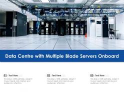 Data centre with multiple blade servers onboard