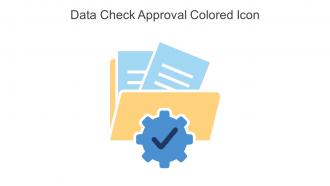 Data Check Approval Colored Icon In Powerpoint Pptx Png And Editable Eps Format