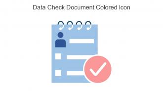 Data Check Document Colored Icon In Powerpoint Pptx Png And Editable Eps Format