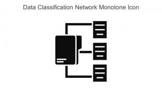 Data Classification Network Monotone Icon In Powerpoint Pptx Png And Editable Eps Format