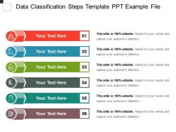 Data Classification Steps Template Ppt Example File
