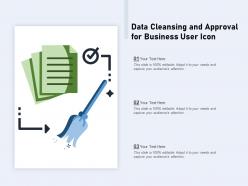 Data Cleansing And Approval For Business User Icon
