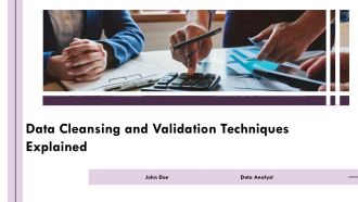 Data Cleansing And Validation Techniques PPT Slides AT