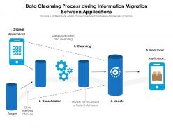 Data cleansing process during information migration between applications