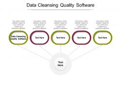 Data cleansing quality software ppt powerpoint presentation summary guidelines cpb