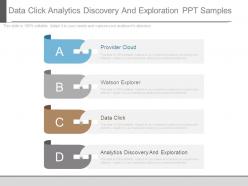 Data click analytics discovery and exploration ppt samples