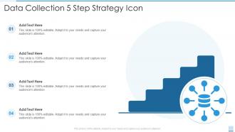 Data Collection 5 Step Strategy Icon
