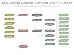 Data collection and analysis flow chart good ppt example