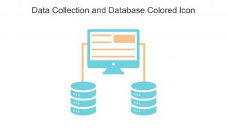 Data Collection And Database Colored Icon In Powerpoint Pptx Png And Editable Eps Format