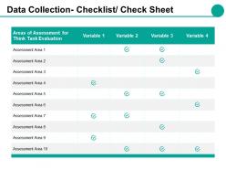 Data collection checklist check sheet ppt styles ideas