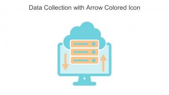 Data Collection With Arrow Colored Icon In Powerpoint Pptx Png And Editable Eps Format