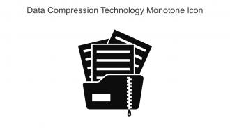 Data Compression Technology Monotone Icon In Powerpoint Pptx Png And Editable Eps Format