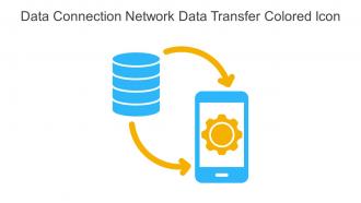 Data Connection Network Data Transfer Colored Icon In Powerpoint Pptx Png And Editable Eps Format