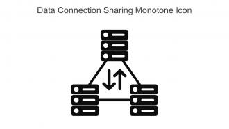 Data Connection Sharing Monotone Icon In Powerpoint Pptx Png And Editable Eps Format