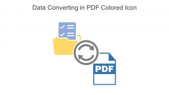 Data Converting In PDF Colored Icon In Powerpoint Pptx Png And Editable Eps Format