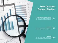 Data decision support system ppt powerpoint presentation model smartart cpb