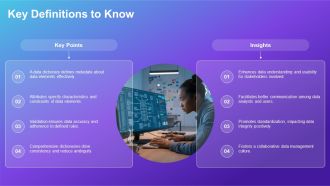Data Dictionary Components Definitions Attributes And Validation PPT Example AT Visual Good