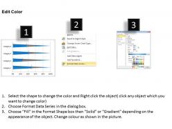 Data driven 3d bar chart for data interpretation powerpoint slides