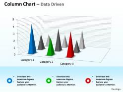 Data driven 3d chart for business observation powerpoint slides