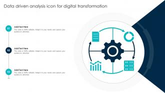 Data Driven Analysis Icon For Digital Transformation