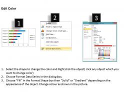 Data driven bar graph to compare data powerpoint slides