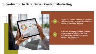 Data Driven Content Marketing powerpoint presentation and google slides ICP Customizable Content Ready