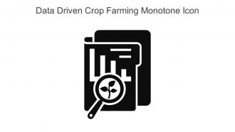 Data Driven Crop Farming Monotone Icon In Powerpoint Pptx Png And Editable Eps Format