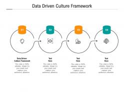 Data driven culture framework ppt powerpoint presentation summary slide cpb