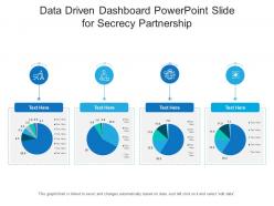 Data driven dashboard snapshot powerpoint slide for secrecy partnership