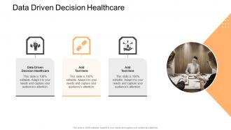 Data Driven Decision Healthcare In Powerpoint And Google Slides Cpb