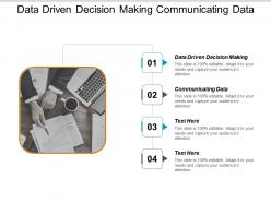 Data driven decision making communicating data cooperative culture training cpb