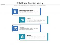Data driven decision making ppt powerpoint presentation file tips cpb
