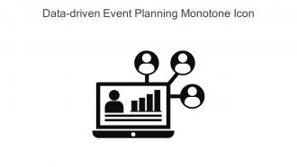 Data Driven Event Planning Monotone Icon In Powerpoint Pptx Png And Editable Eps Format
