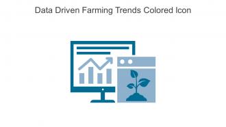 Data Driven Farming Trends Colored Icon In Powerpoint Pptx Png And Editable Eps Format